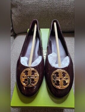 Tory Burch Chelsea Ballet Flat Maroon/Burgundy